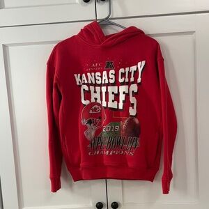 Kansas City Chiefs Red Hoodie. Abercrombie kids NFL line.